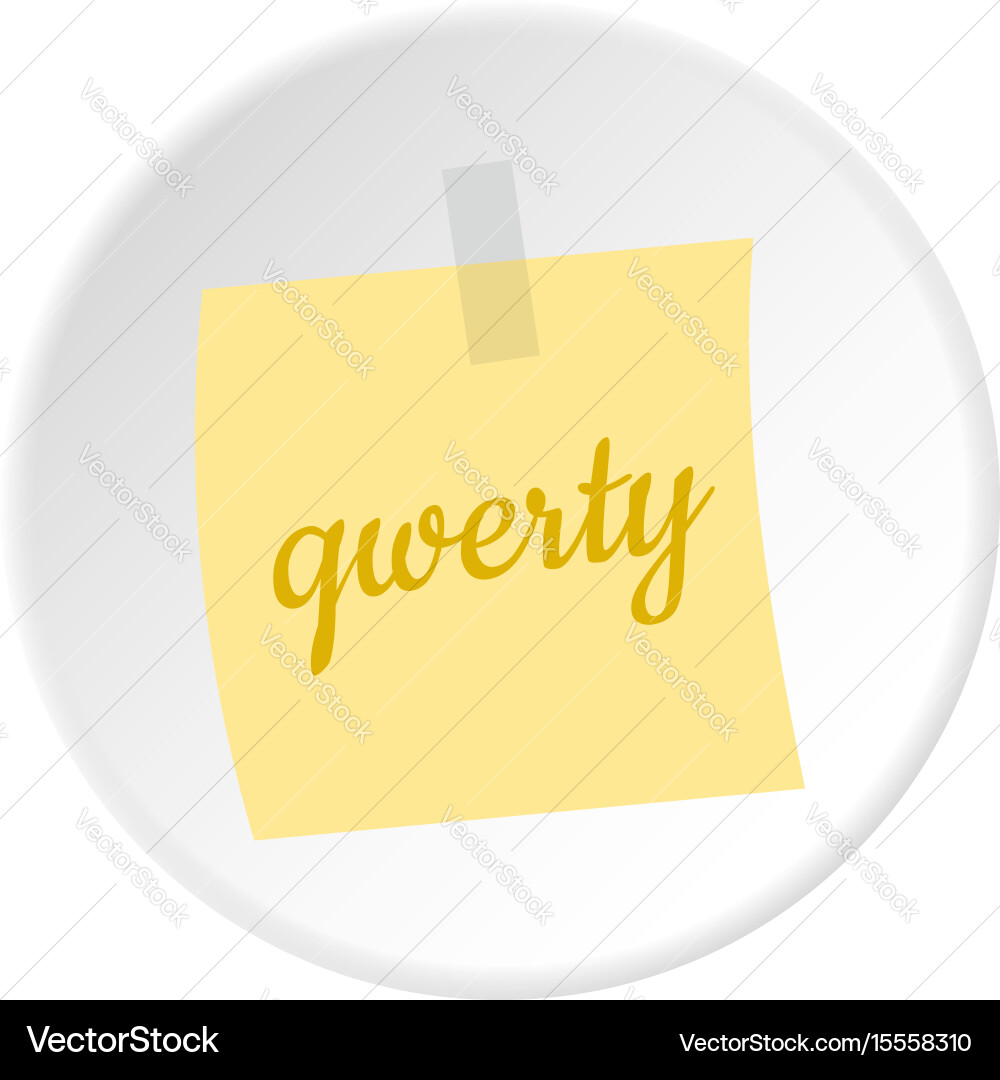 Clean lined sheet of notepad icon circle vector image