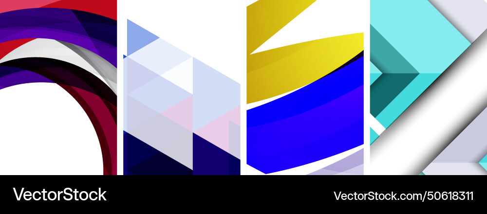 Minimal geometric abstract background with circles Vector Image