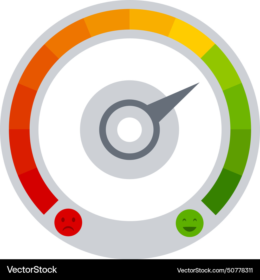 Rundes Rating-Farbpegelmessgerät ui Element Rundes Rating-Farbpegelmessgerät ui Element vektorbild
