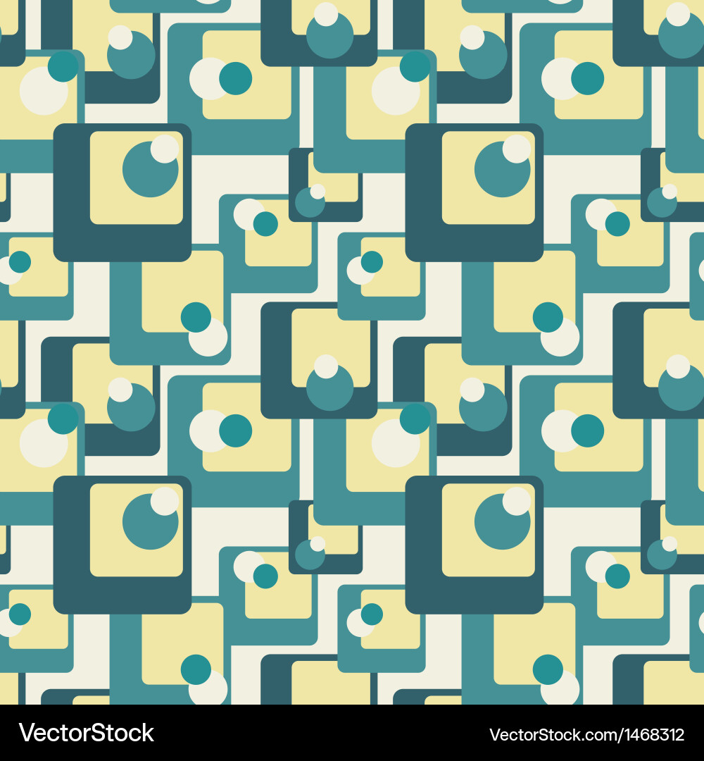 Abstract retro geometric seamless pattern Vector Image