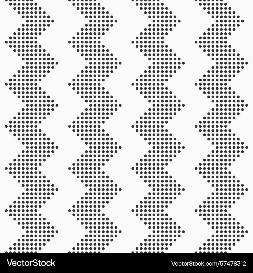 Abstract seamless pattern with zig zag dotted Abstract seamless pattern with zig zag dotted vector image