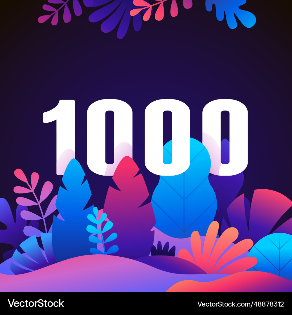 Abstract with leaves and flowers in gradient Abstract with leaves and flowers in gradient vector image