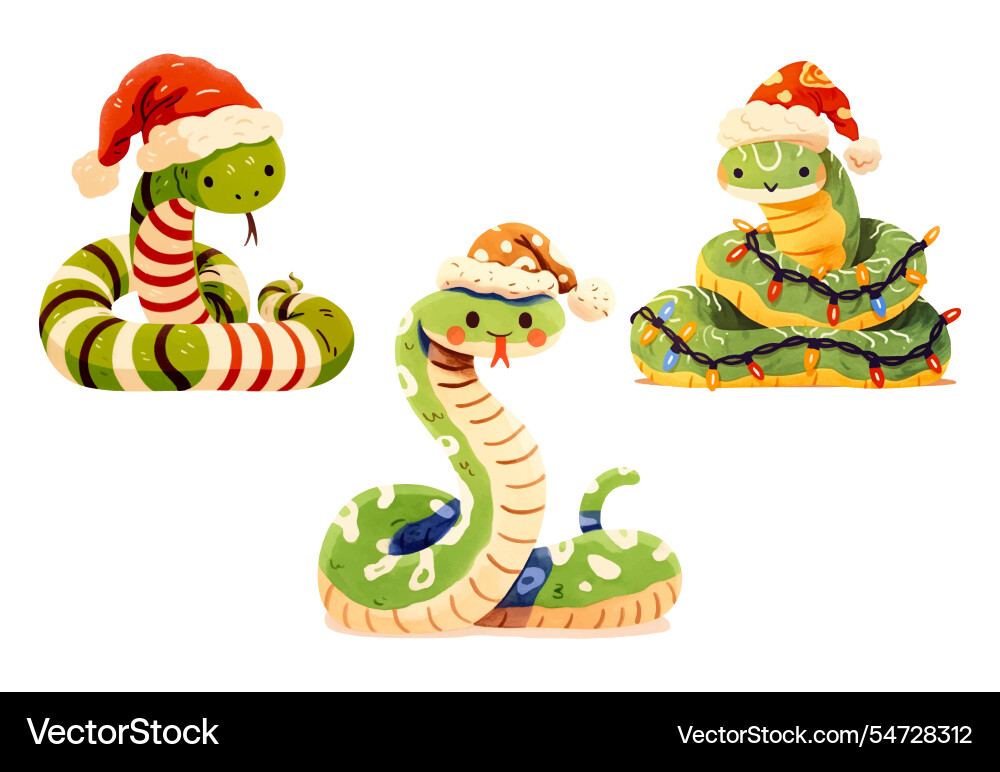 Chinese new year snake animal zodiac cartoon Chinese new year snake animal zodiac cartoon vector image