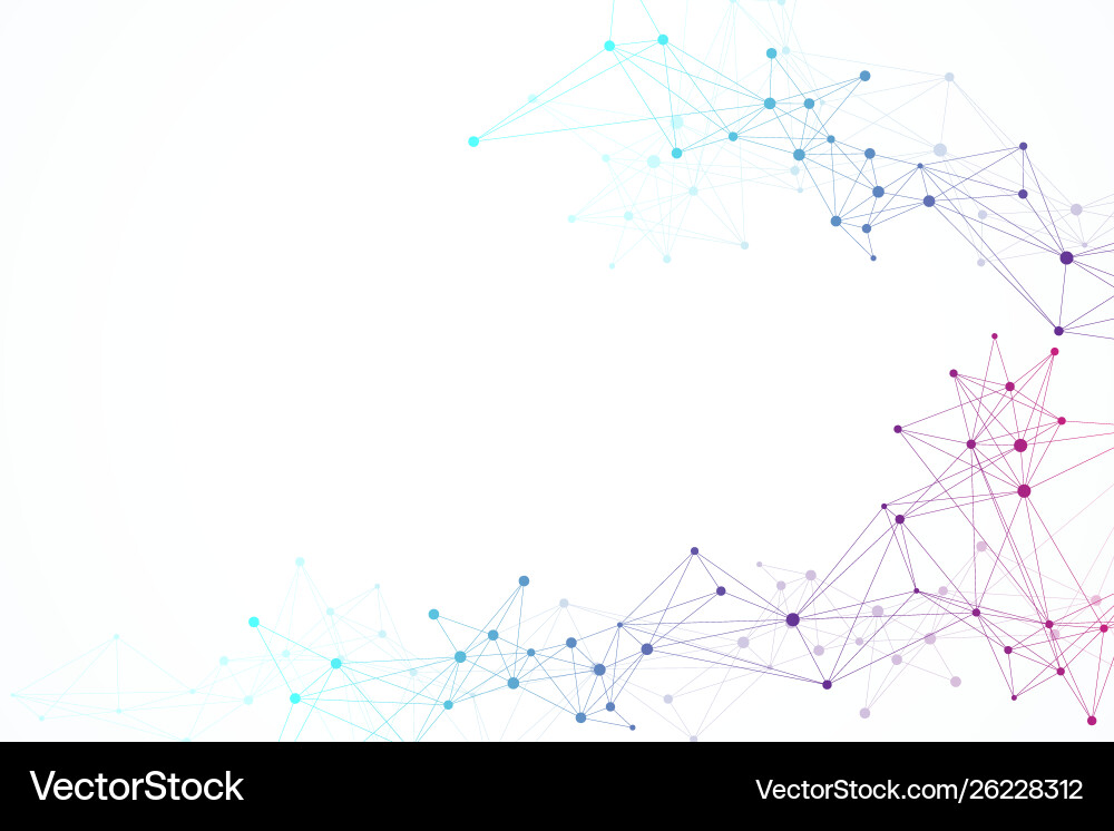 Connected Lines Abstract Background Vector Image