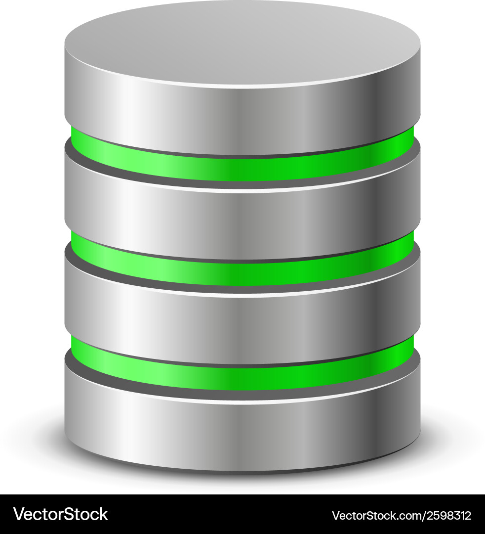 Database Icon - Network Storage vector image