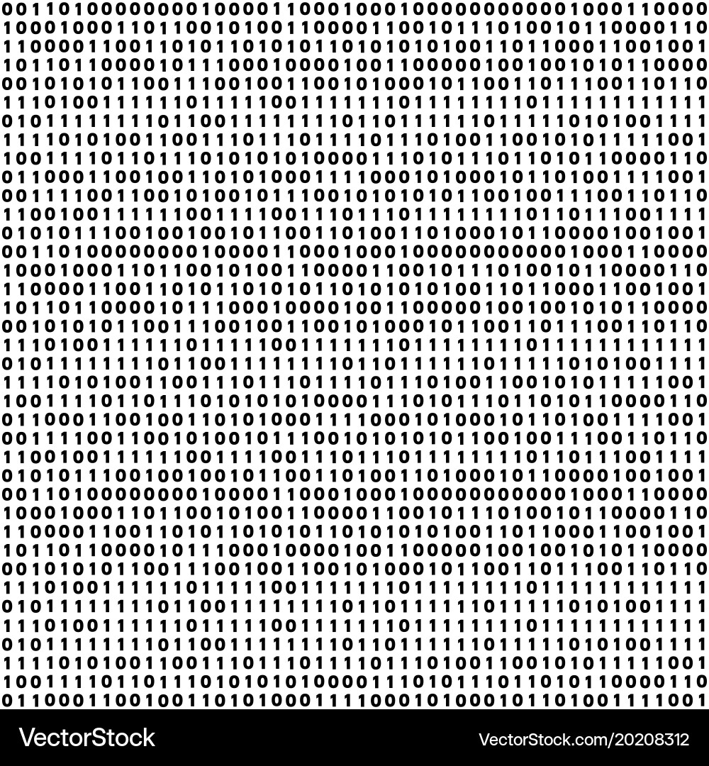 Digital Bitcoin Pattern vector image