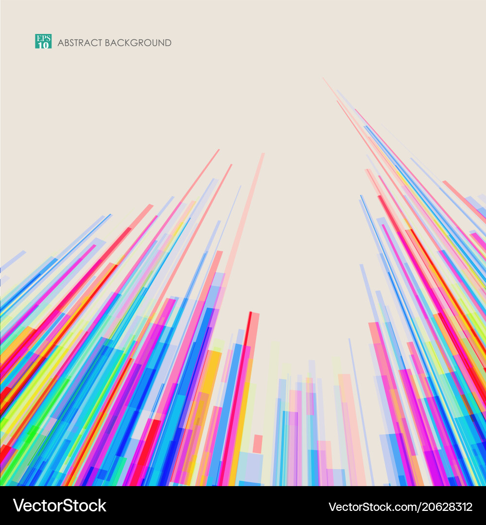 Dynamic Colorful Line Background vector image
