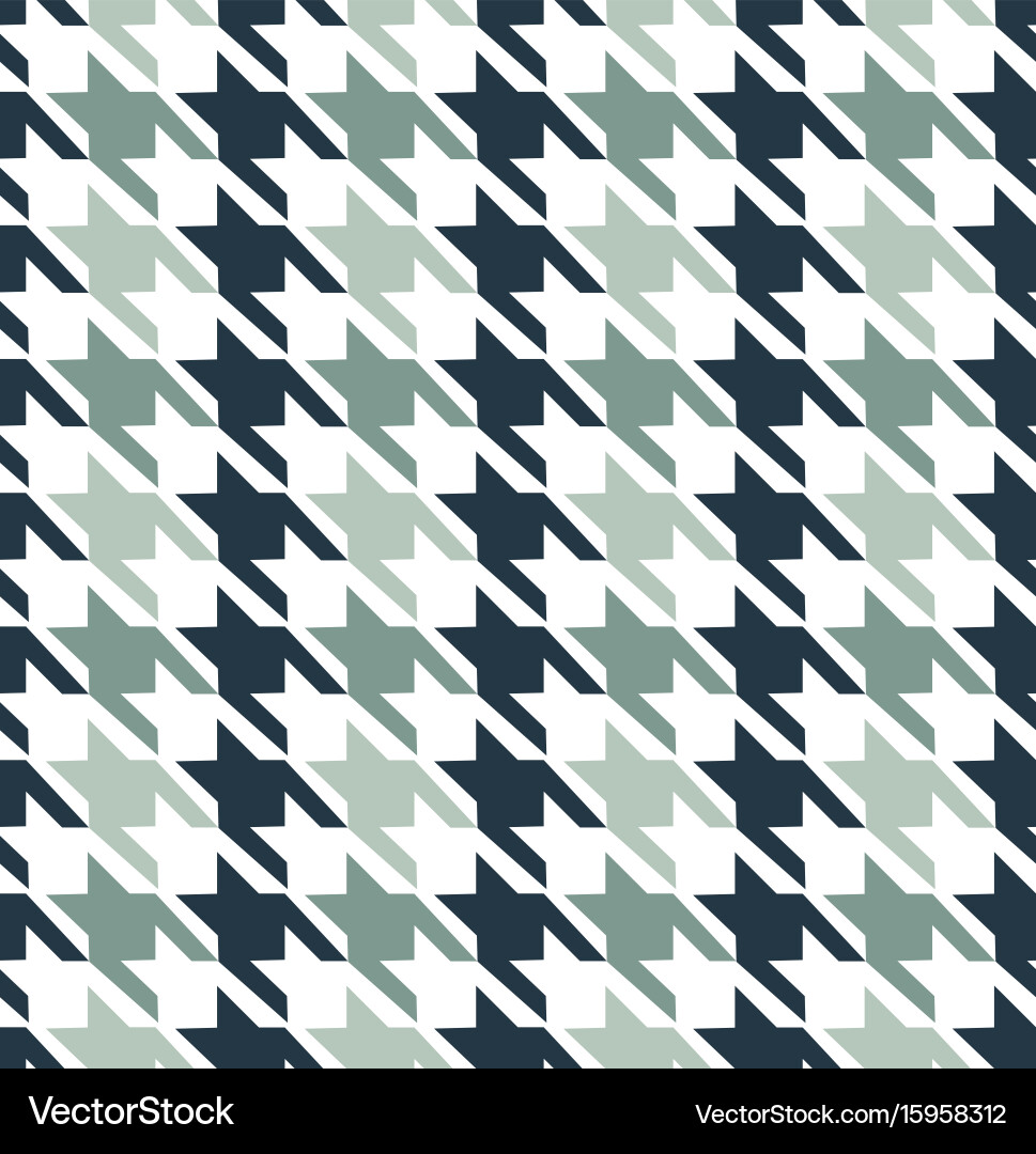 Houndstooth Pattern - Classic Check Vector Image