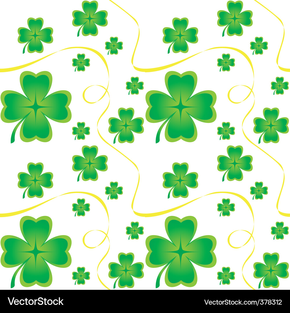 Irish seamless pattern Vector Image