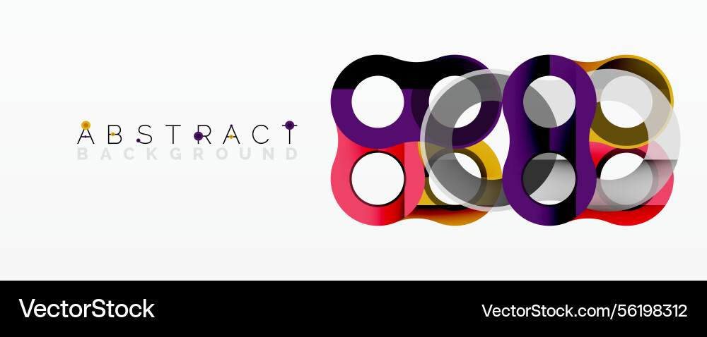 Modern abstract design features overlapping Modern abstract design features overlapping Vector Image
