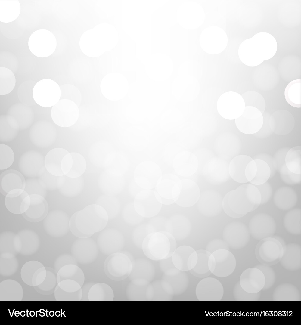 Silver Bokeh Background vector image