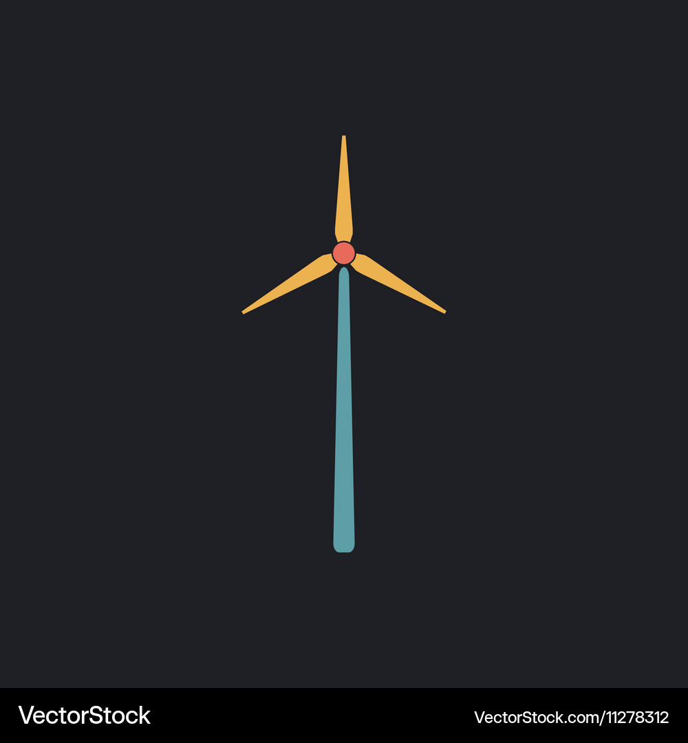 Windmill computer symbol Vector Image