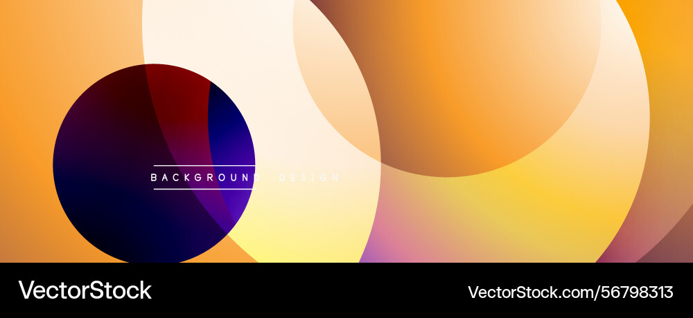 Abstract colorful background overlapping circles vector image
