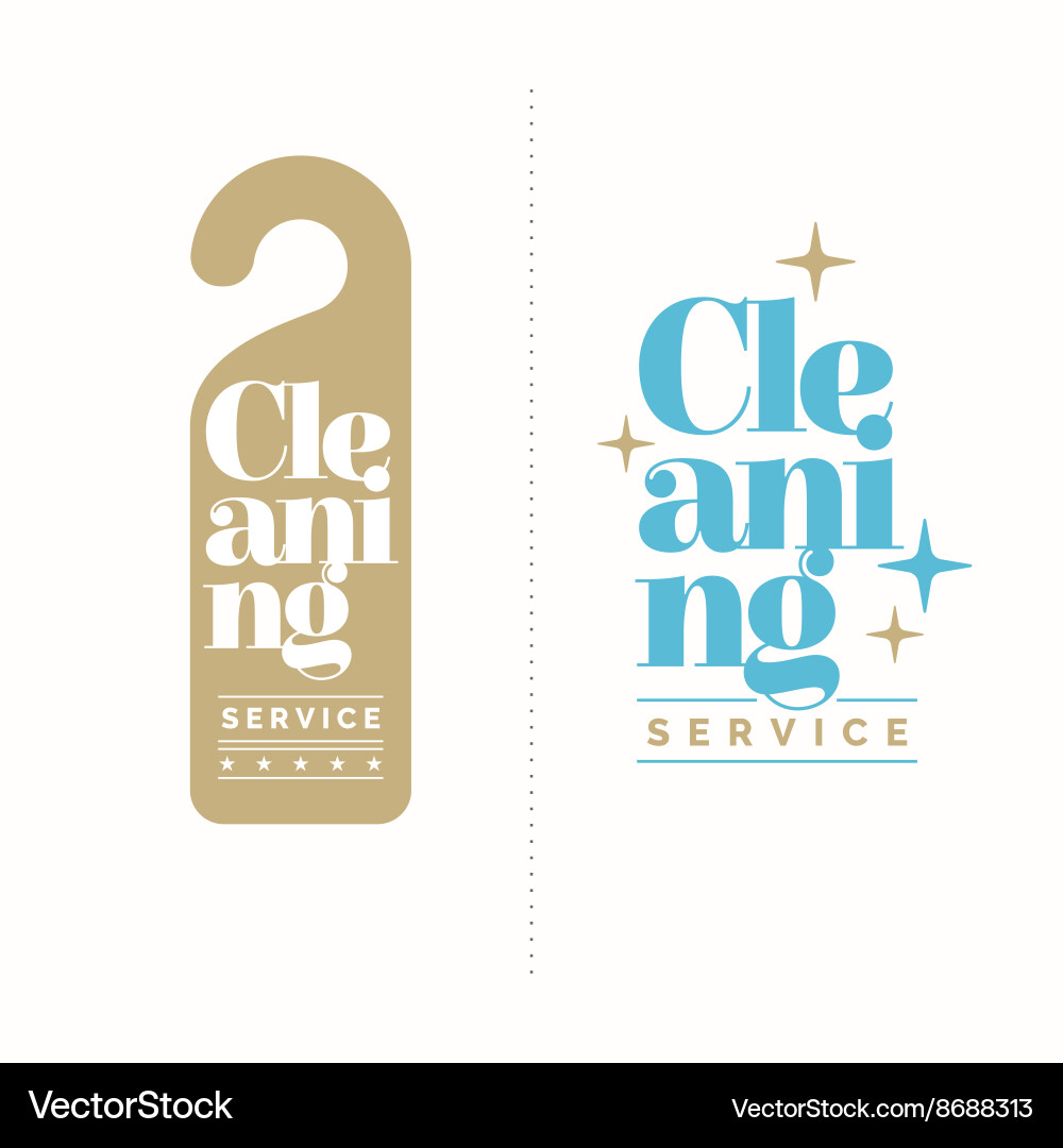 Cleaning Service Elements Vector Image