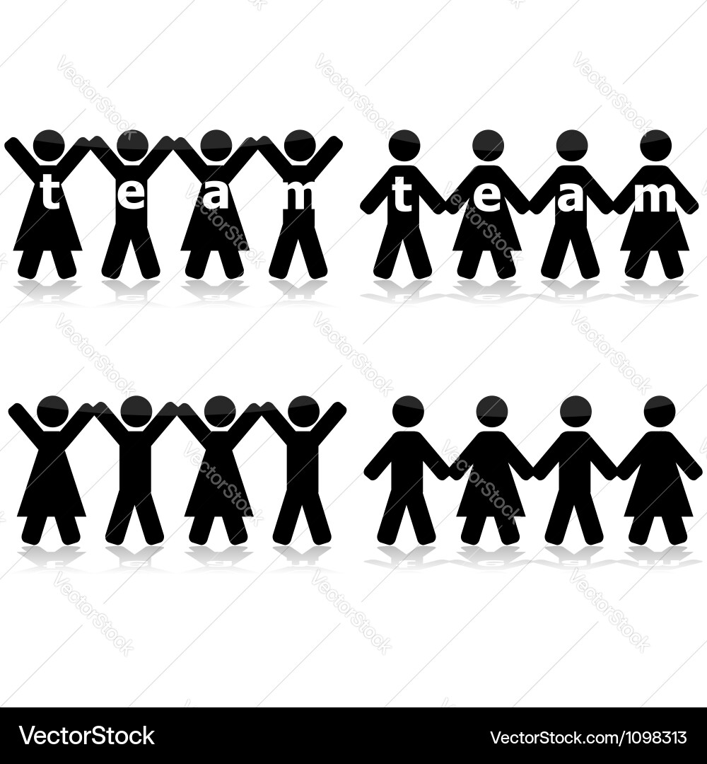 Team work Royalty Free Vector Image - VectorStock