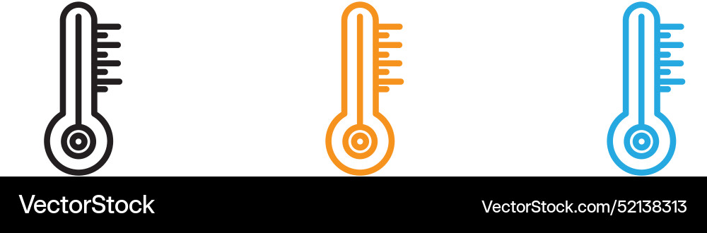 Thermometer Logo Set Sammlung für Web-App ui Thermometer Logo Set Sammlung für Web-App ui vektorbild