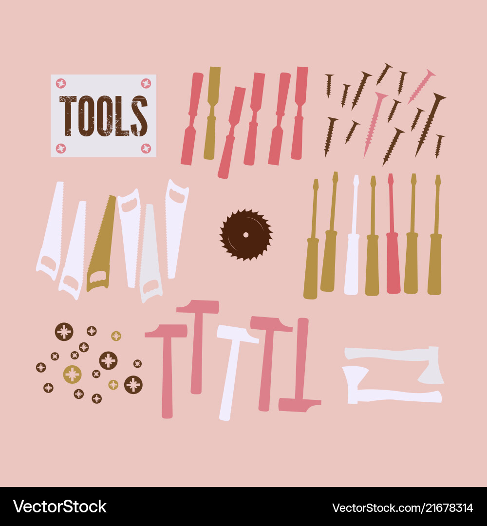Abstract background with tools Abstract background with tools vector image