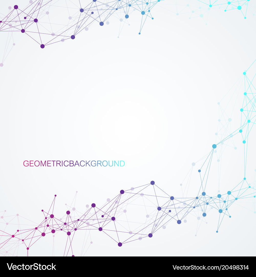 Connected Network Abstract vector image