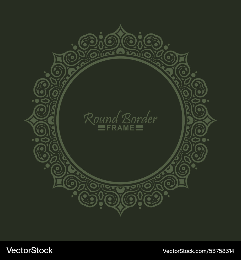 Decorative circle lines border background Decorative circle lines border background Vector Image