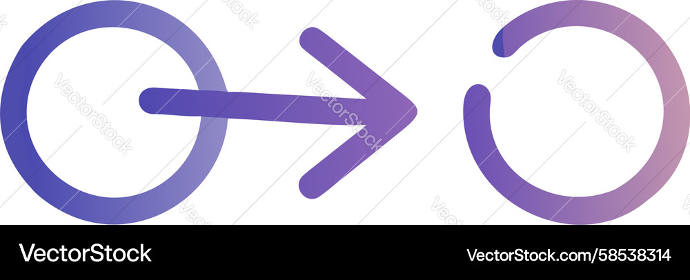 Interlocking Arrows Loop Icon Vector Image