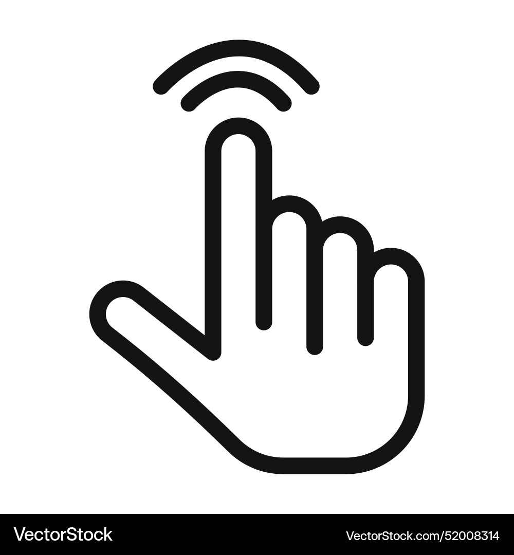 Navigation cursor hand icon ideal for user Navigation cursor hand icon ideal for user vector image
