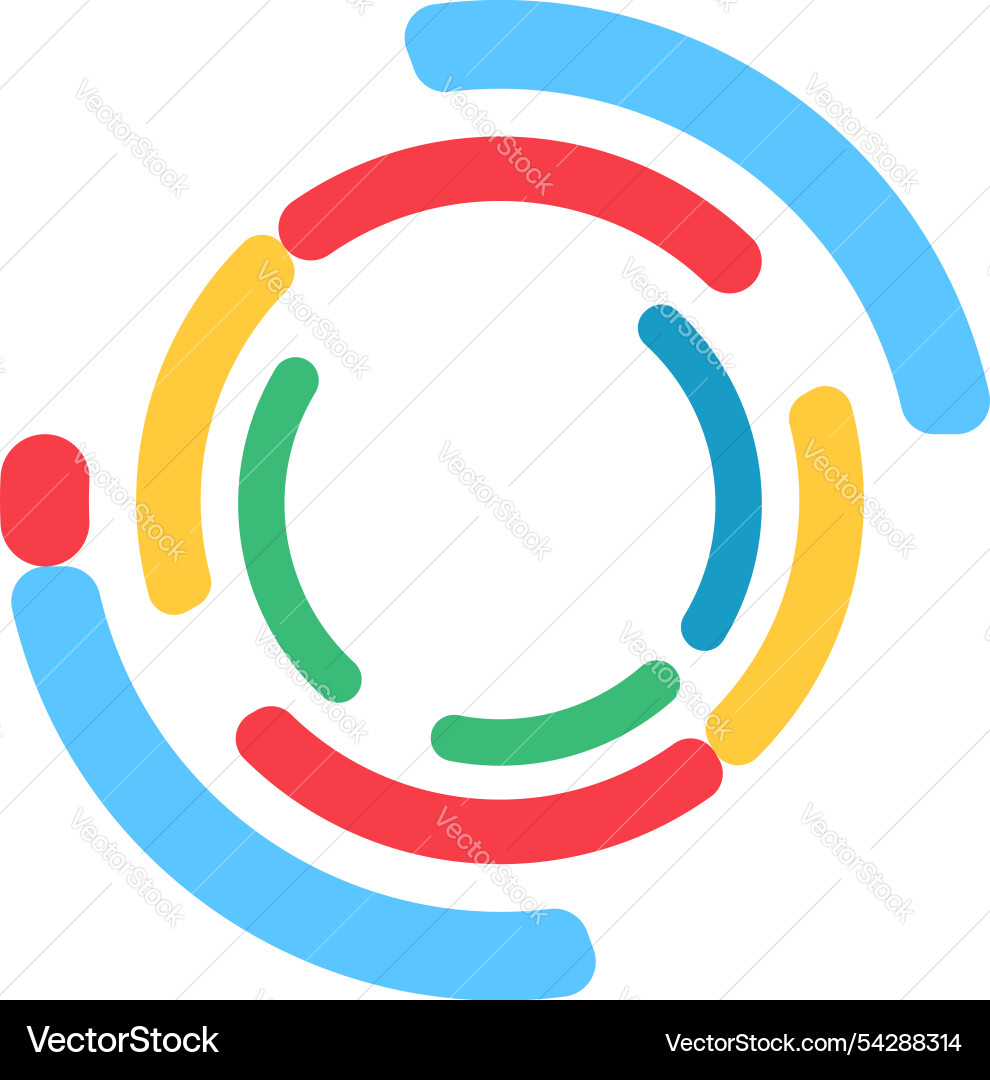 Watching loading round sticker Watching loading round sticker vector image