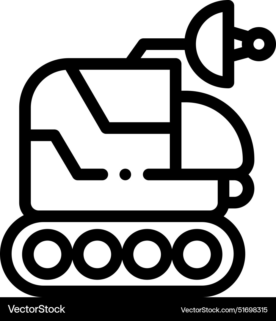 Buggy icon thin linear style design isolated Vector Image