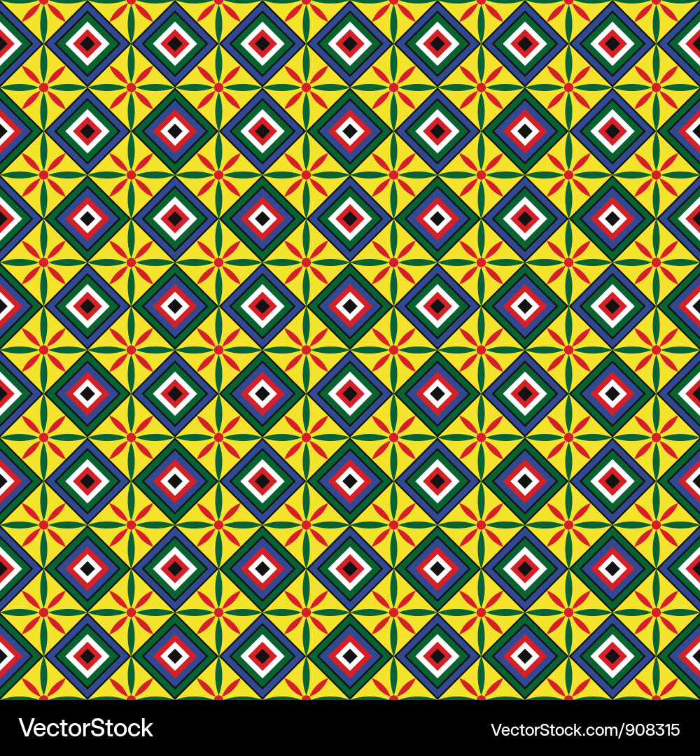 Geometric Square Pattern vector image