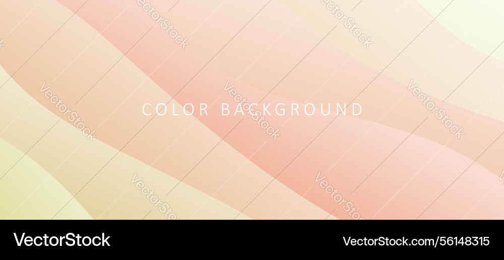 Gradient color background with 3d waves design Vector Image