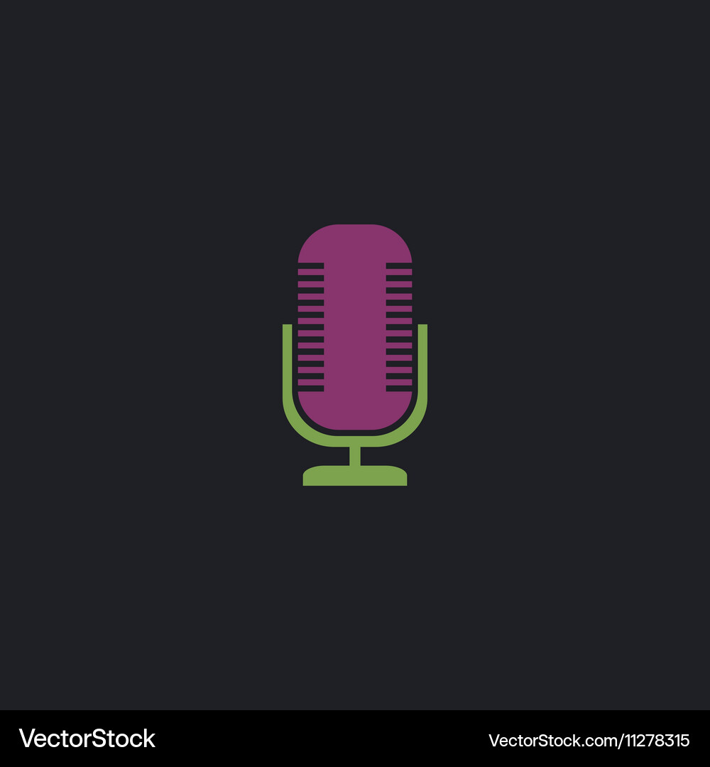 Microphone computer symbol Vector Image