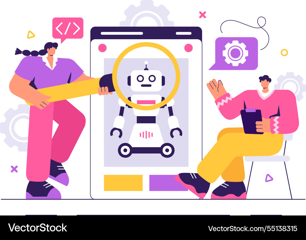 Roboterprogrammierung mit einem künstlichen Roboterprogrammierung mit einem künstlichen vektorbild