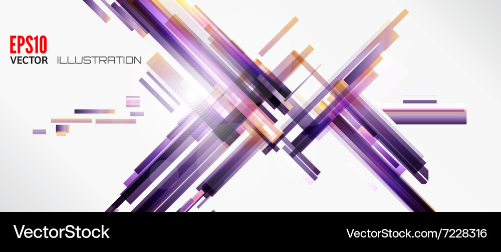 Abstract lines background with colored elements Vector Image