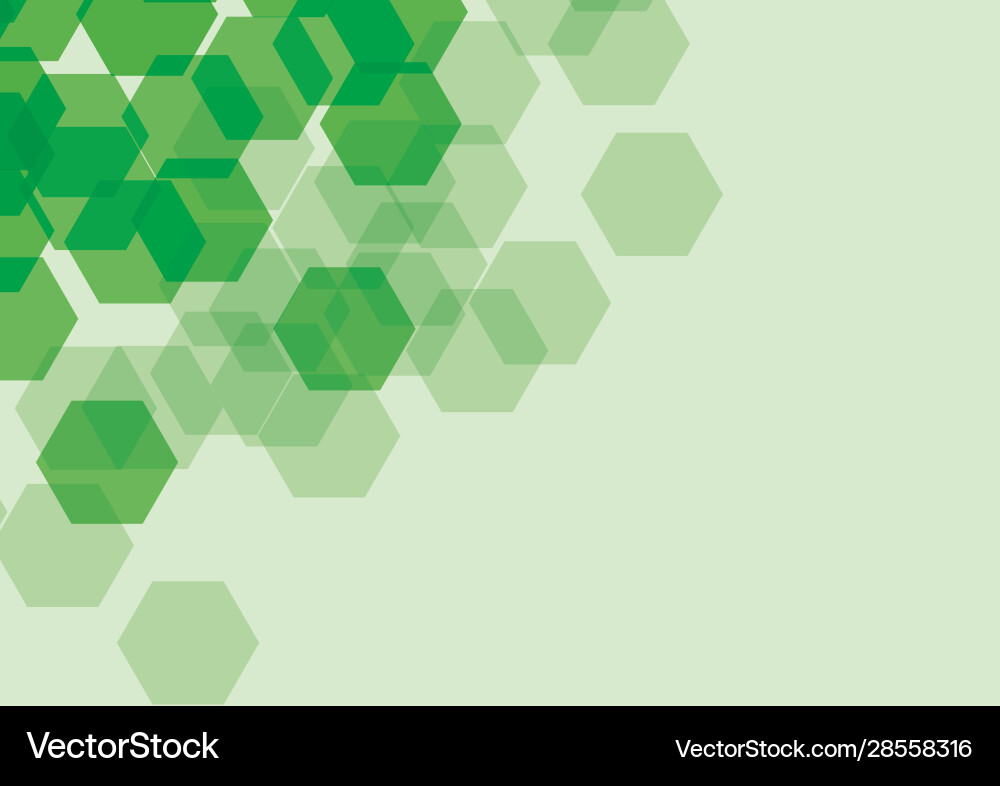 Background design with abstract patterns in green vector image