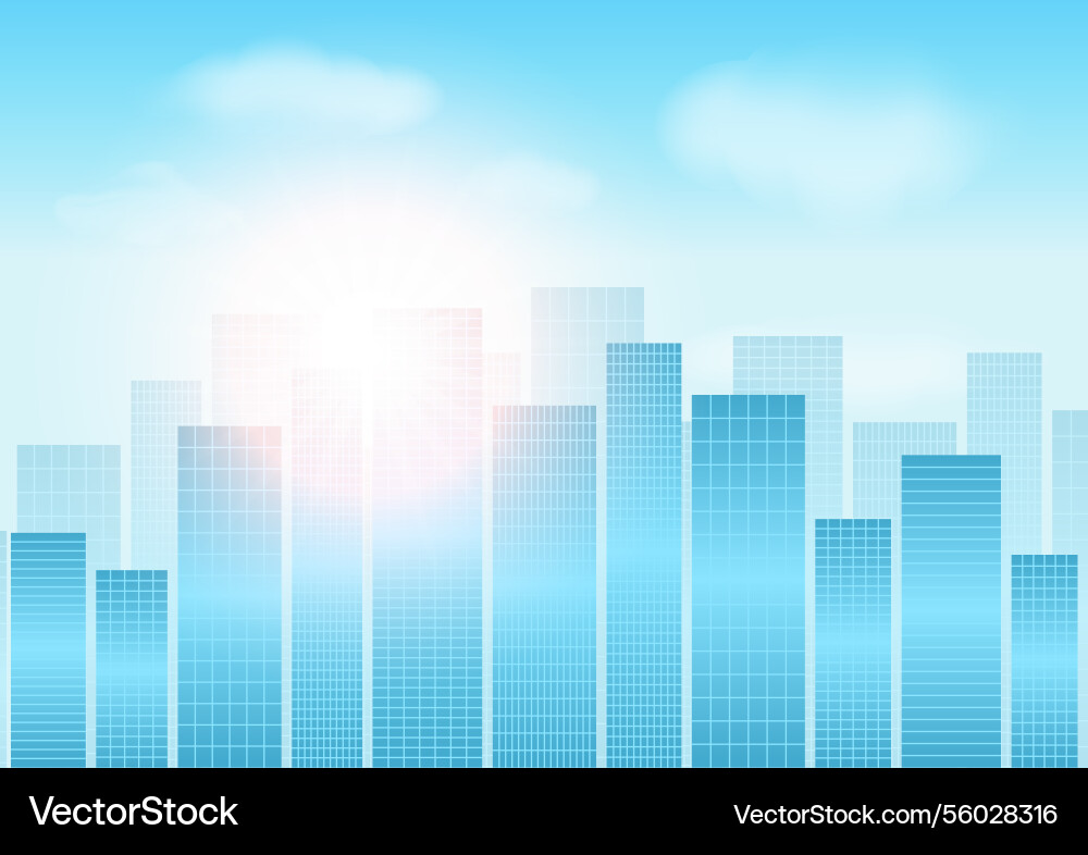 Building background skyscraper Vector Image
