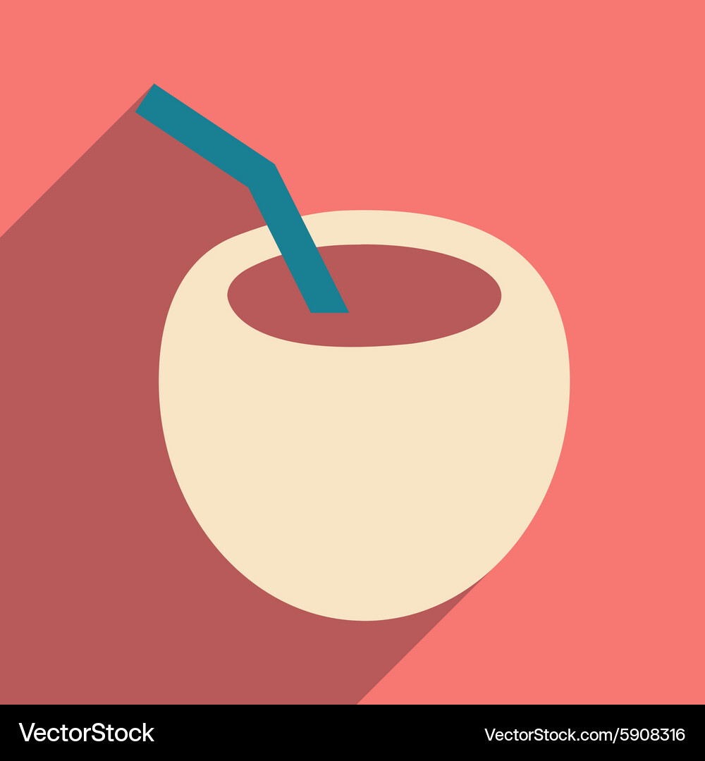 Flat with shadow icon and mobile application Vector Image