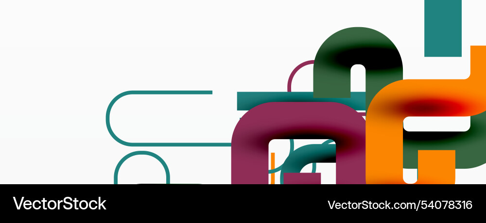 Wave lines minimal abstract background Vector Image