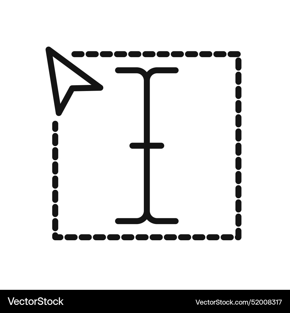 Cursor text icon pack digital Cursor text icon pack digital vector image