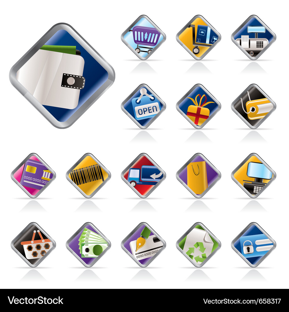 E-commerce and web site icons Vector Image