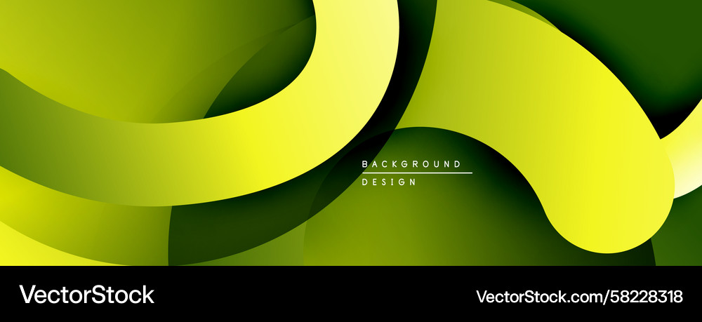 Abstract Flowing Gradient Layers Vector Image