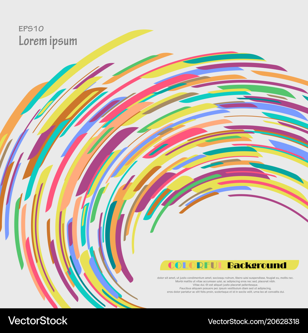 Curve of crayon colorful abstract background Curve of crayon colorful abstract background vector image