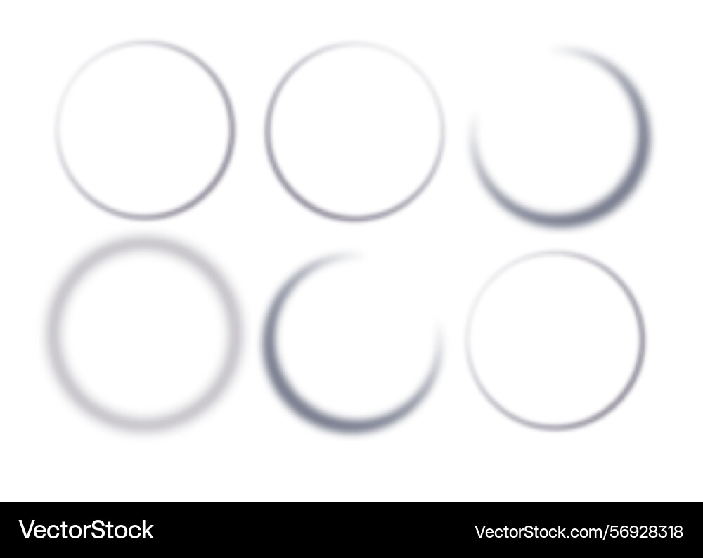 Realistic round shadow with soft edges gray Realistic round shadow with soft edges gray vector image