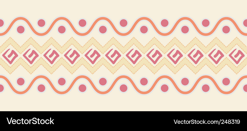 Abstract Wave Border Vector Image