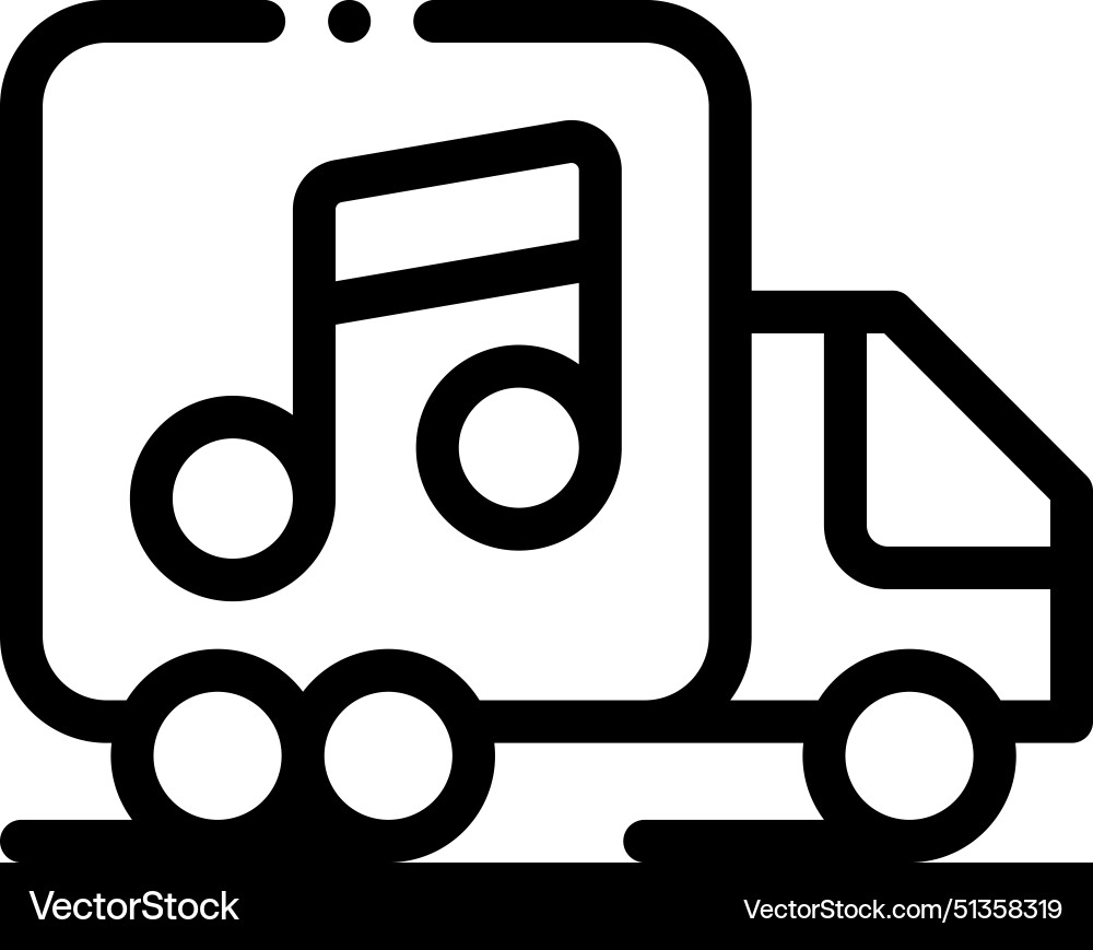 Automobile icon thin linear style design isolated Automobile icon thin linear style design isolated vector image
