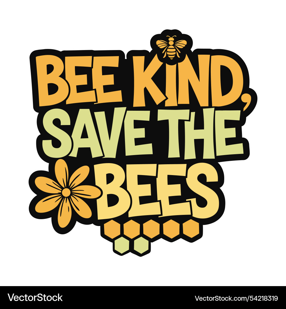 Buzz harvest repeat typography for beekeepers Buzz harvest repeat typography for beekeepers vector image