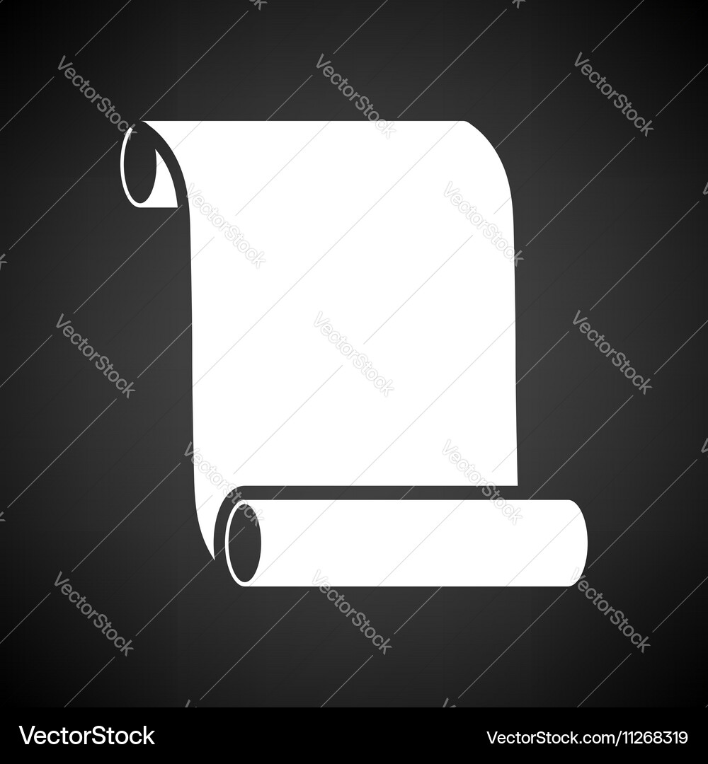 Canvas scroll icon vector image