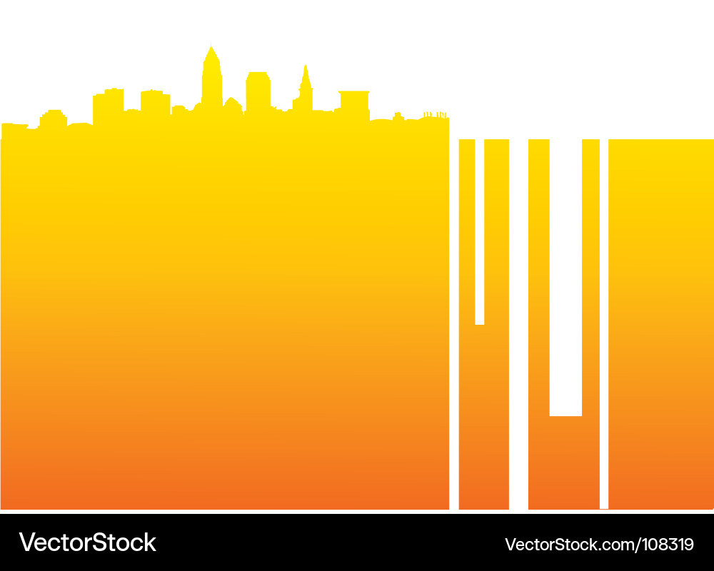 Hintergrund der Stadtlandschaft Vektorbild