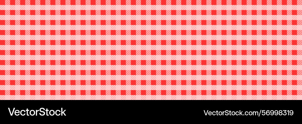 Horizontal elegant square red checked pattern vector image