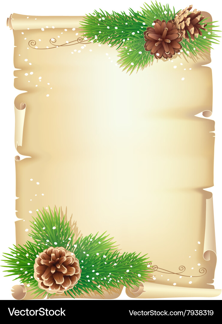 Old scroll vector image