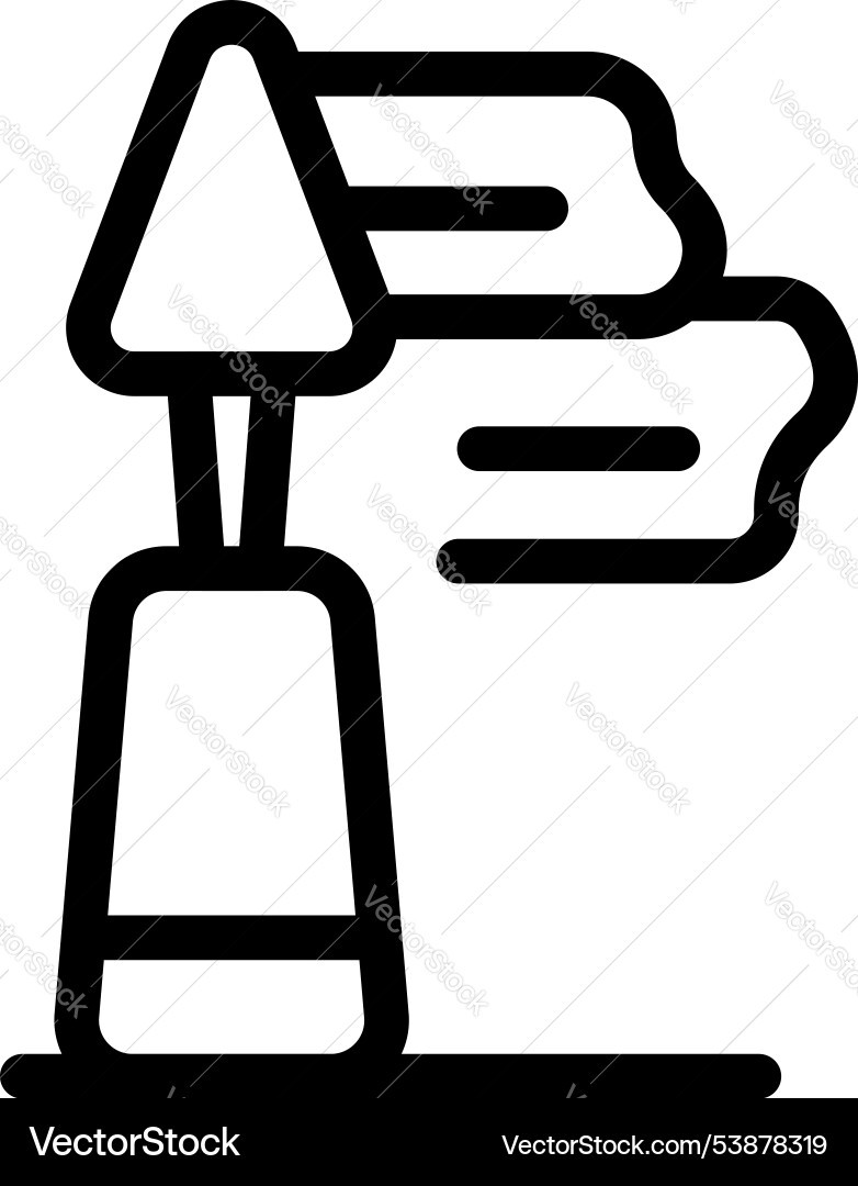 Windsock blowing in the wind showing Windsock blowing in the wind showing vector image