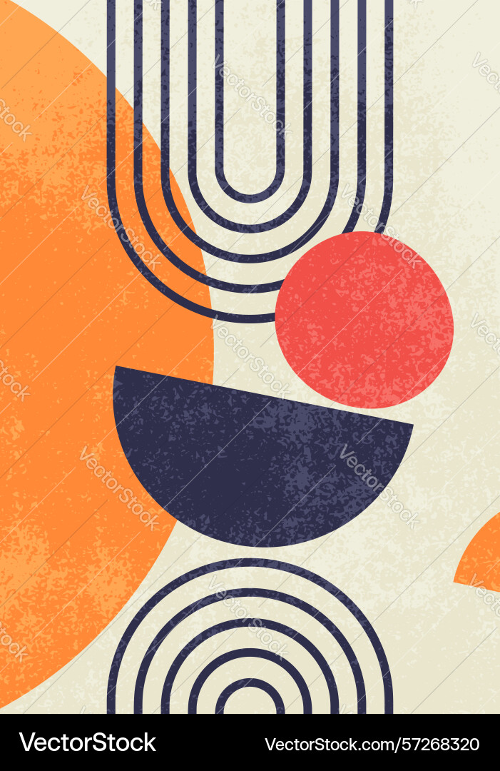 Abstract art background modern block color vector image
